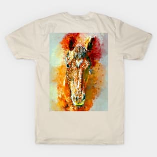 Watercolor Horse Face T-Shirt